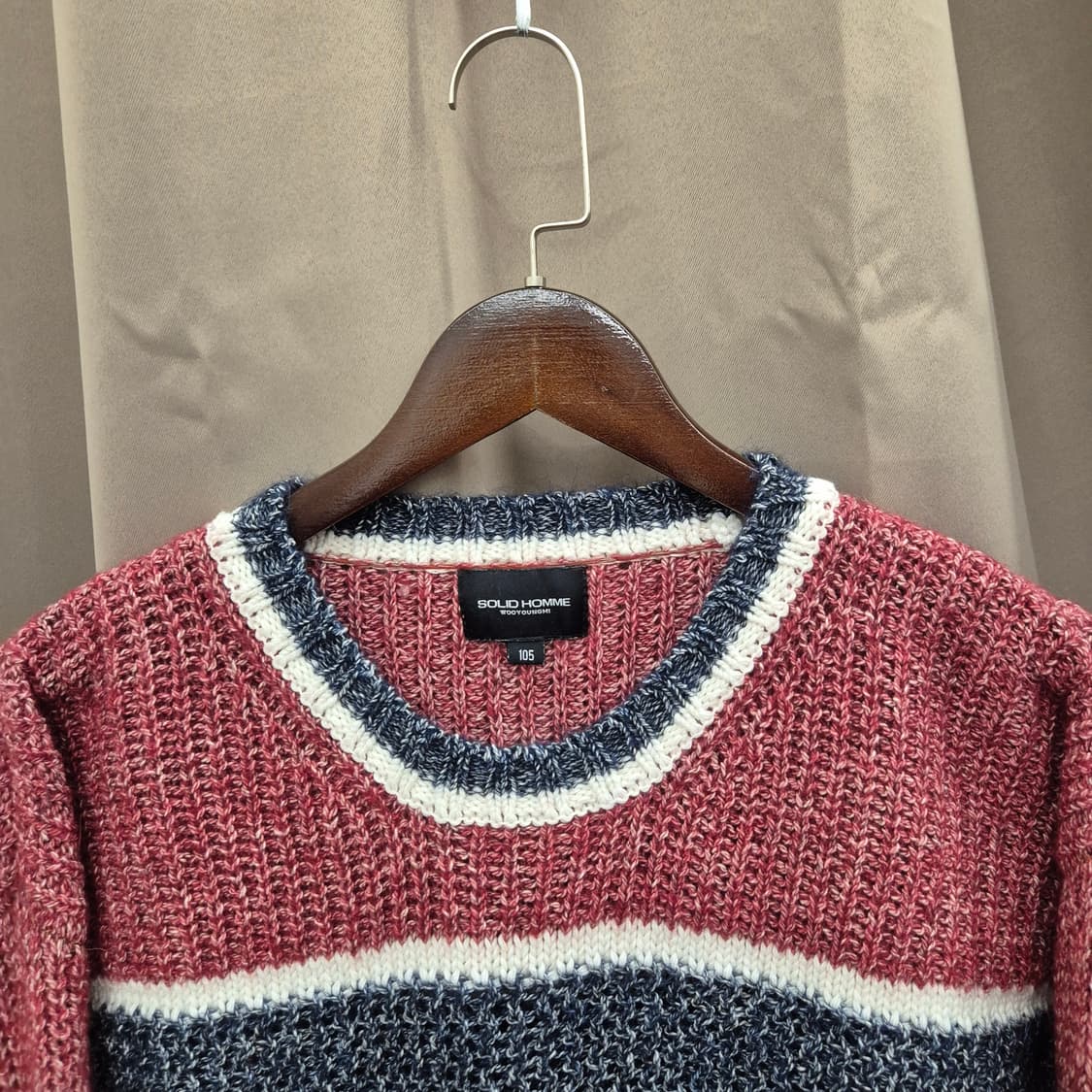 솔리드옴므 우영미 스트라이프 니트 105 상품이미지2