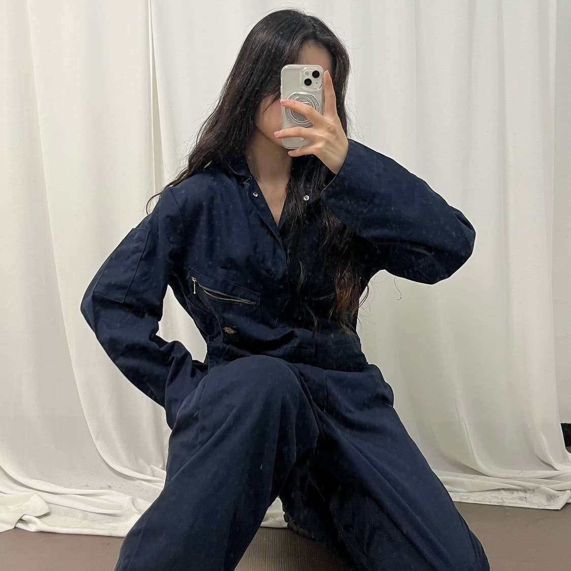 Dickies Navy Jumpsuit 상품이미지3