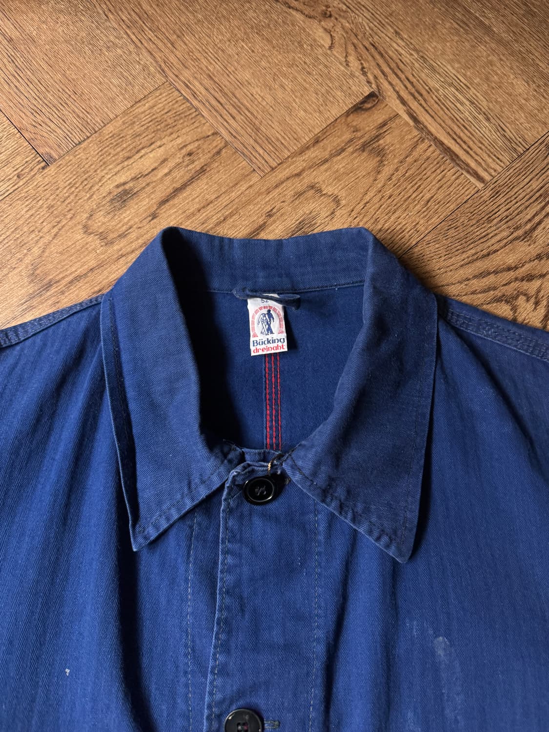 [L]90's 빈티지 페이딩 헤링본 트윌 프렌치 워크자켓 상품이미지2