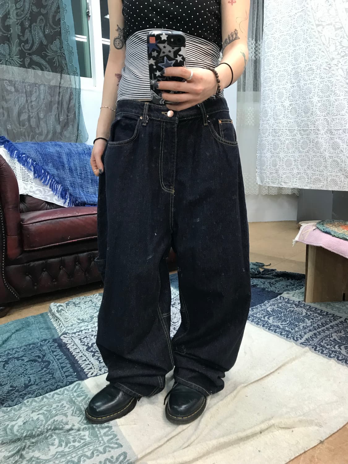 JJIM 생지 카펜터 데님팬츠  상품이미지2