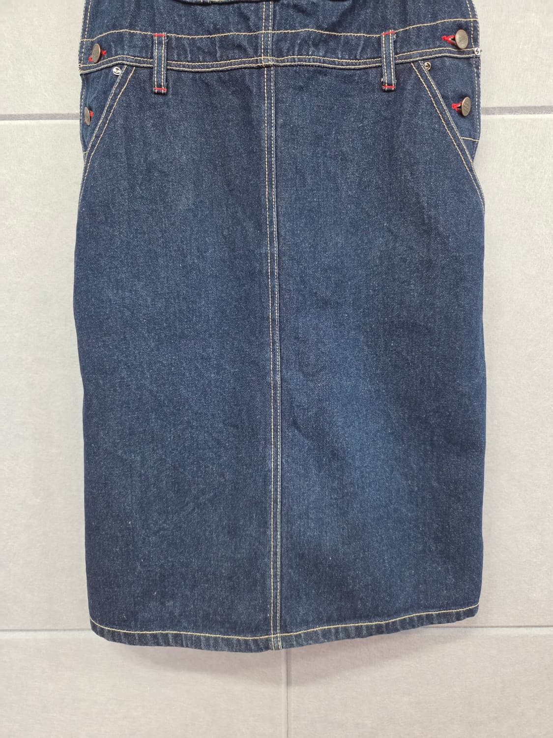 Dickies 디키즈 데님 오버롤 스커트 멜빵 원피스 상품이미지3