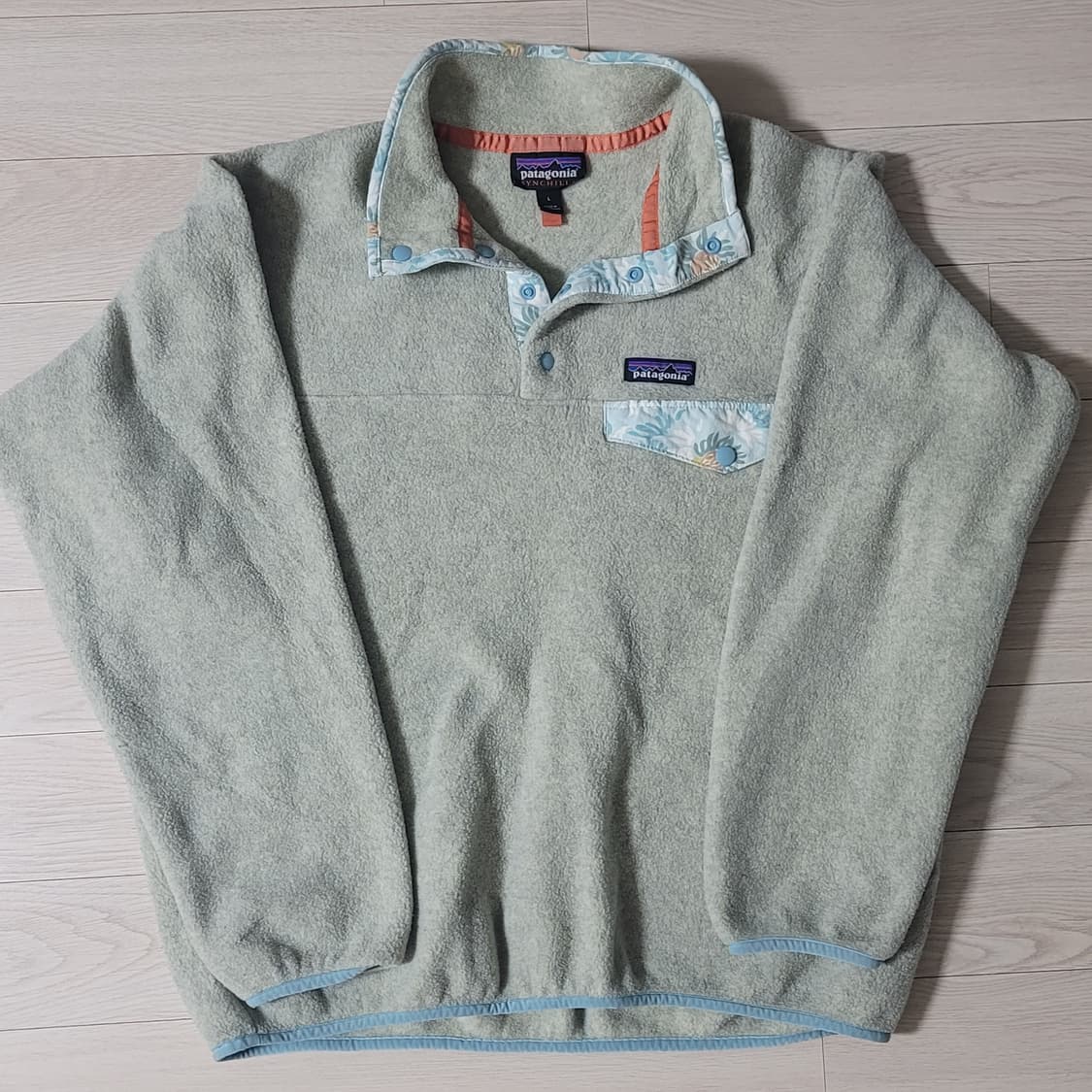 [우먼L=남자M과 거의비슷] 파타고니아 신칠라 라이트웨이트 하와이안플로럴 상품이미지1