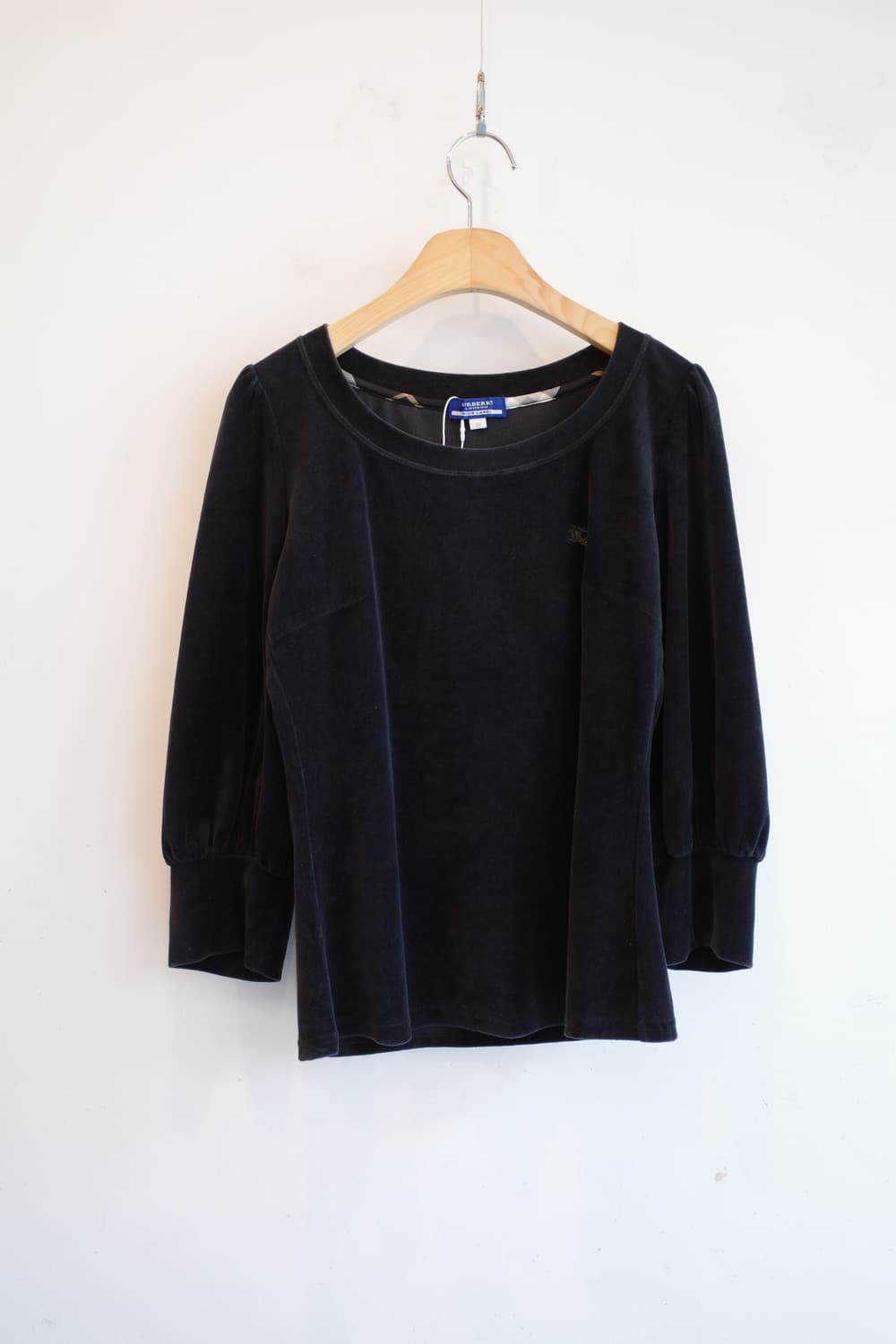 BURBERRY 버버리 블루라벨 벨벳 티셔츠  상품이미지1