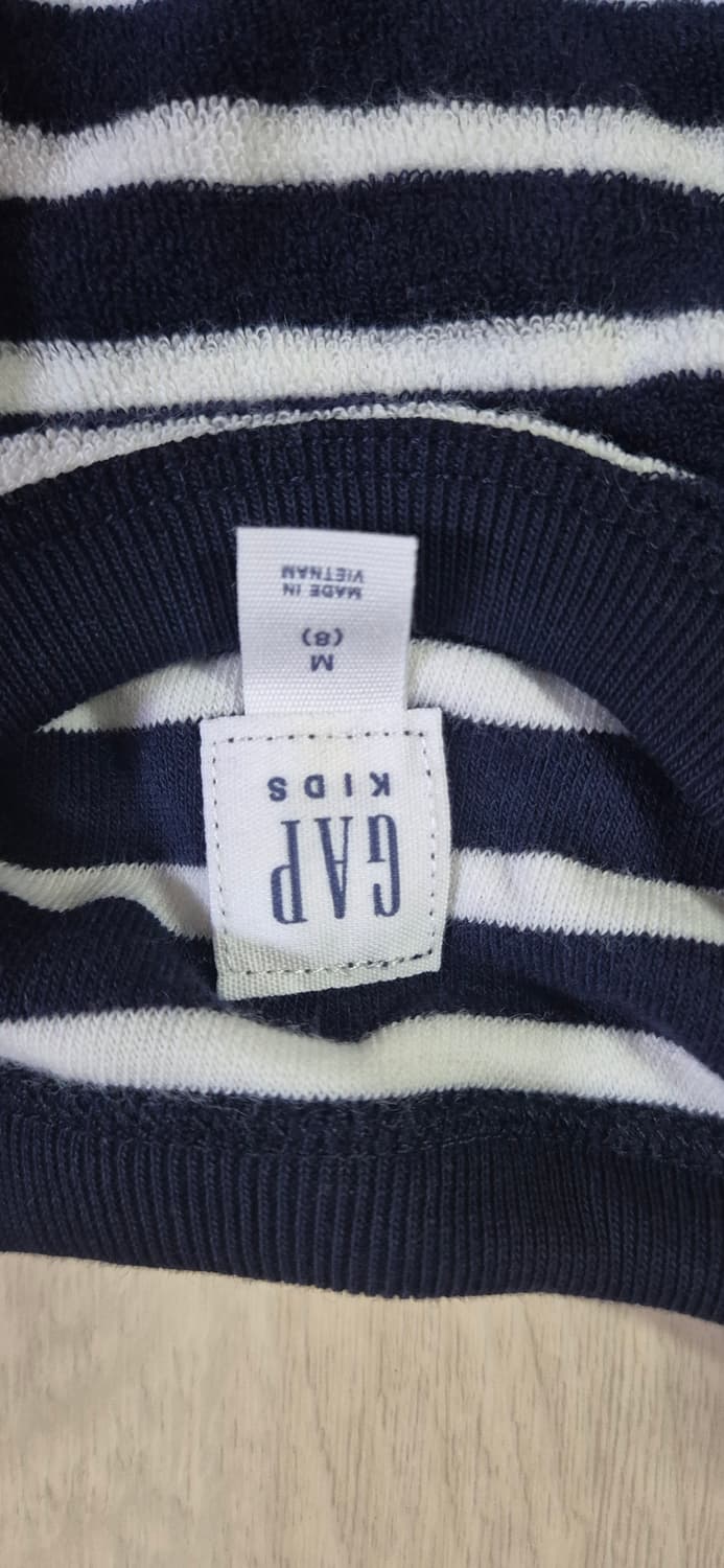 GAP 스트라이프 맨투맨 티셔츠 M (8-9세) 상품이미지2