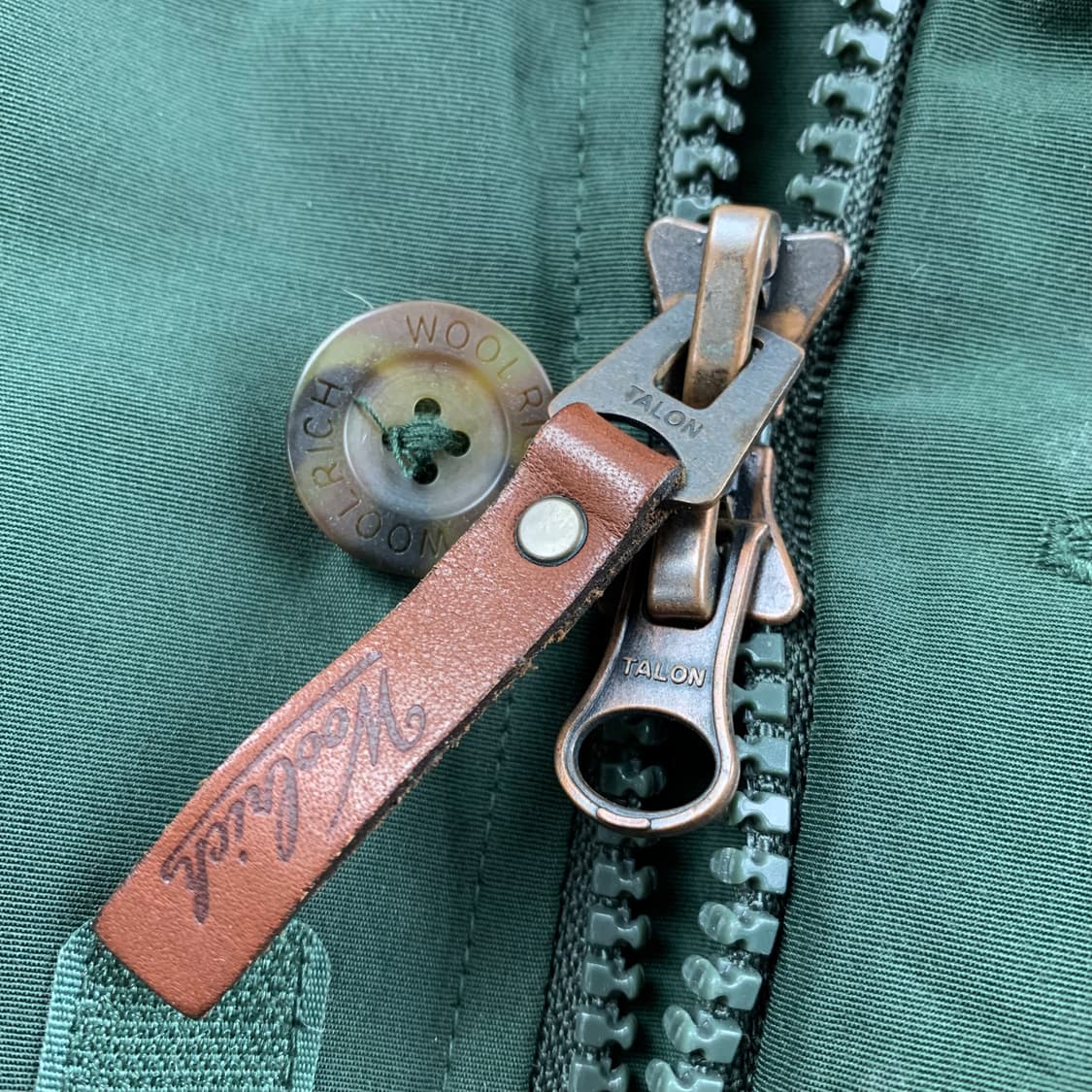 00s 울리치 자수로고 코요테 퍼 아크틱 다운 파카 그린 상품이미지5