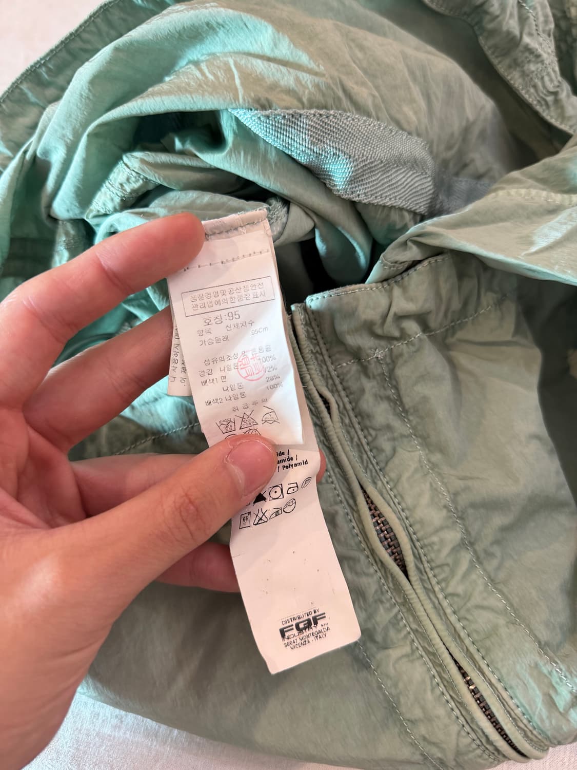 CP 컴퍼니 나일론 바람막이 자켓 민트그린 상품이미지8