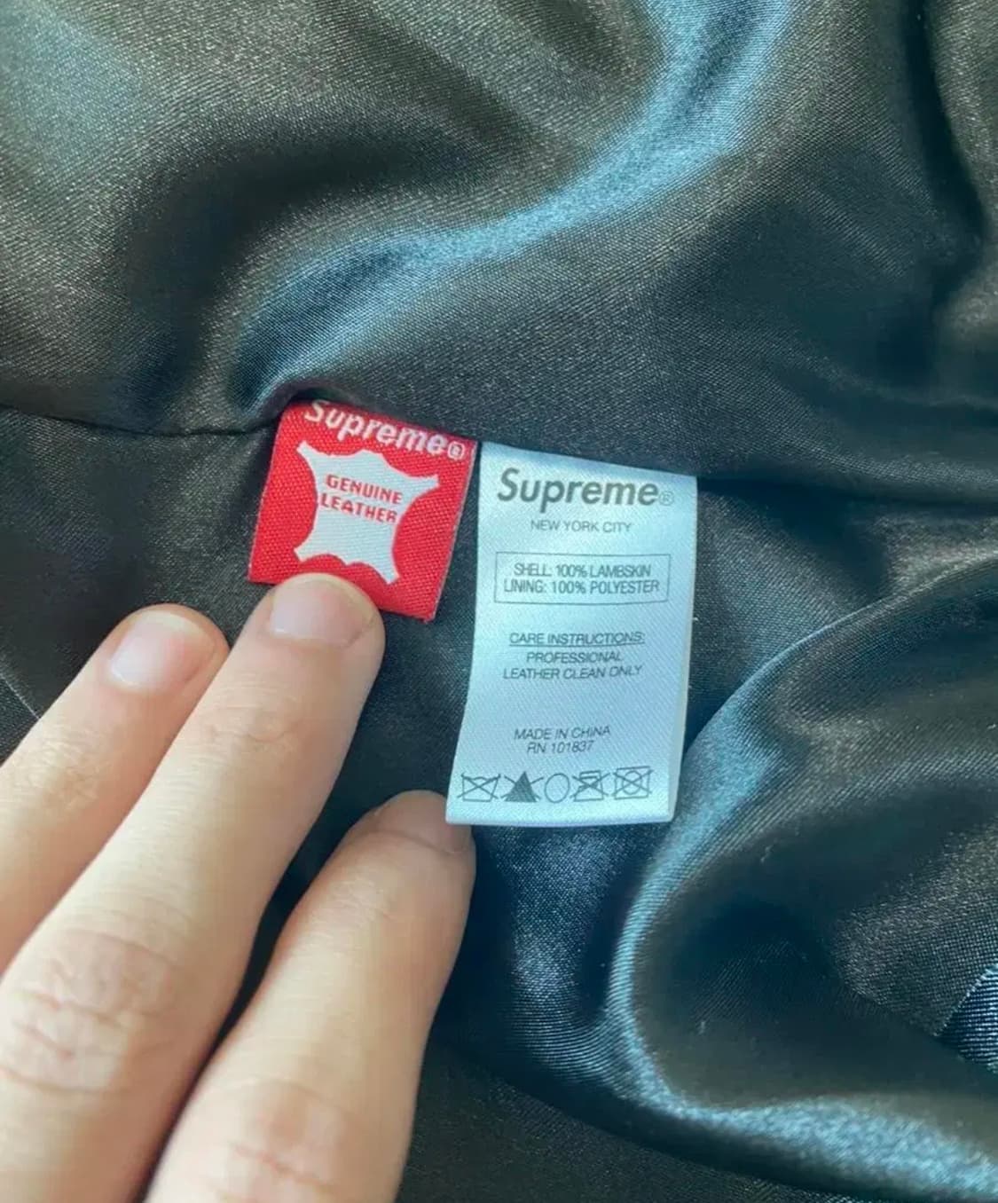 슈프림 플레이보이 레더자켓 S 상품이미지5