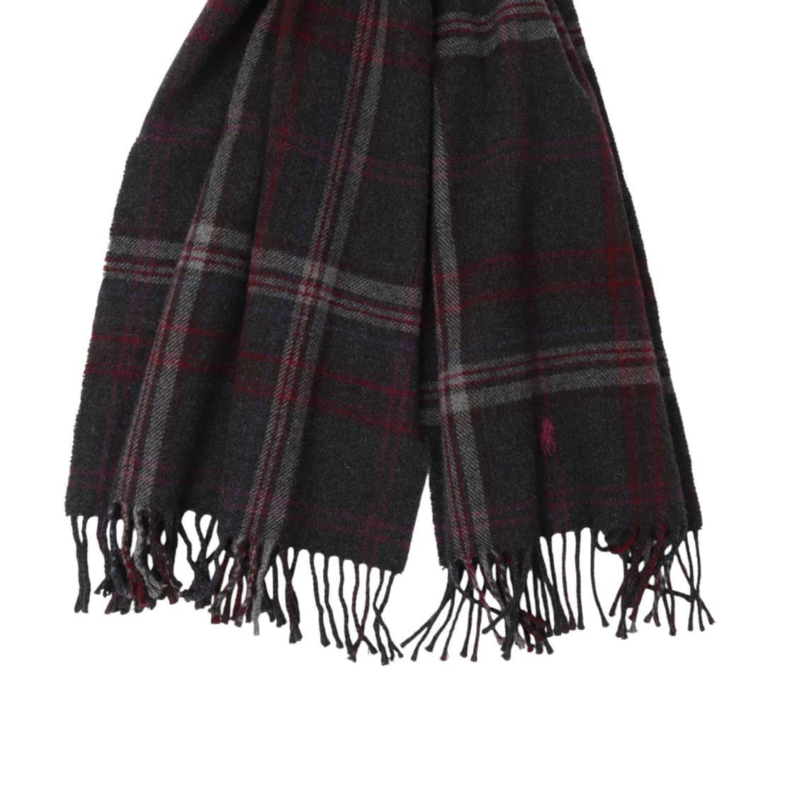 폴로 랄프로렌 포니 타탄체크 램스울 머플러 상품이미지2