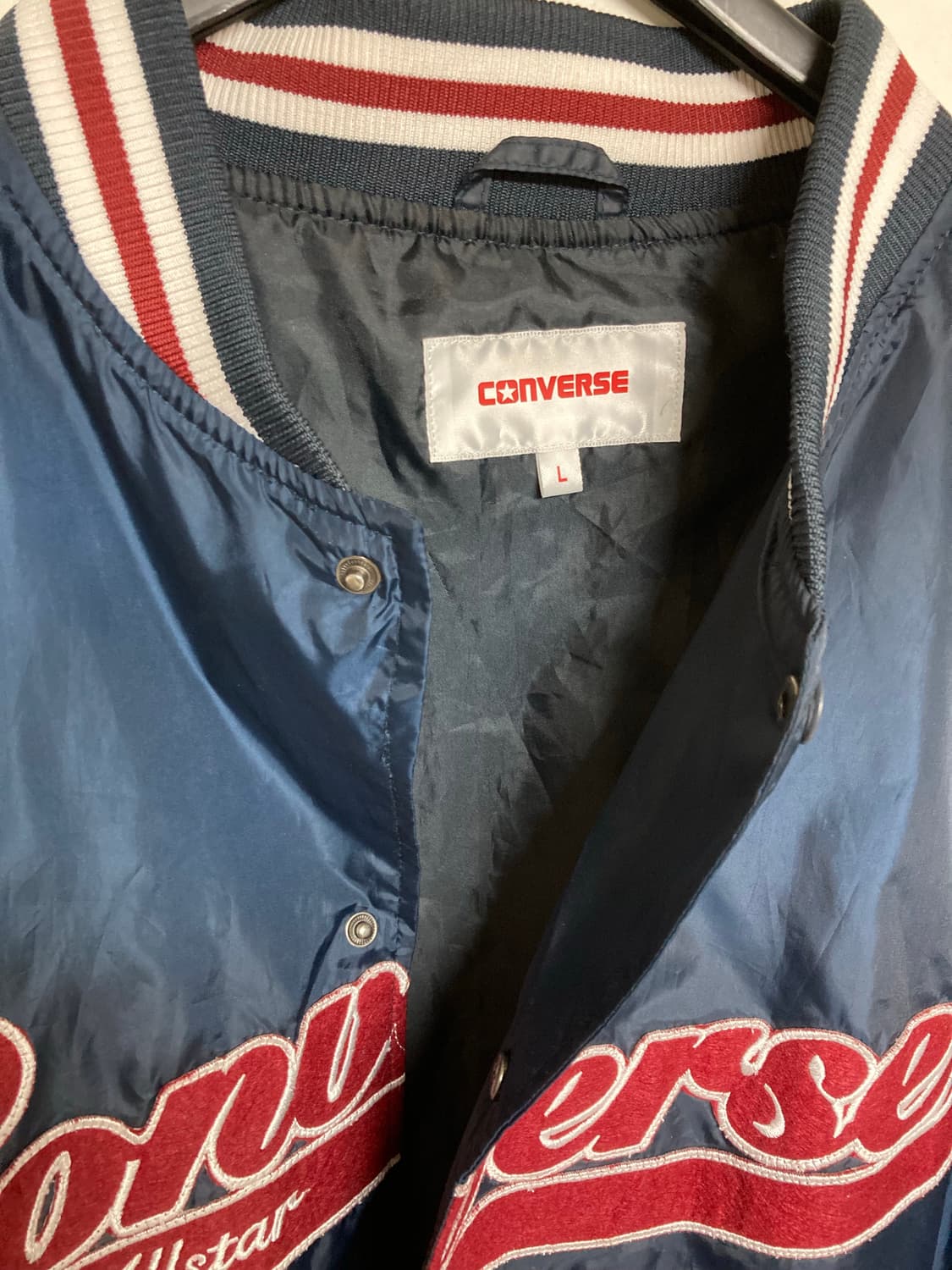 컨버스 스타디움 자켓 네이비 L 상품이미지2