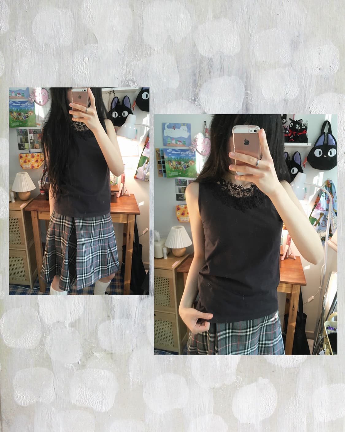 vintage sleeveless top charcoal 상품이미지1