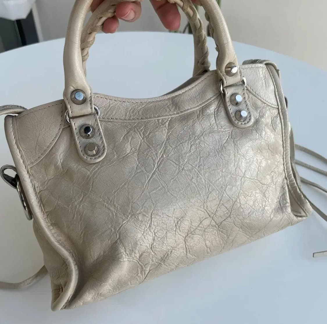 발렌시아가 모터백 미니 베이지 상품이미지2