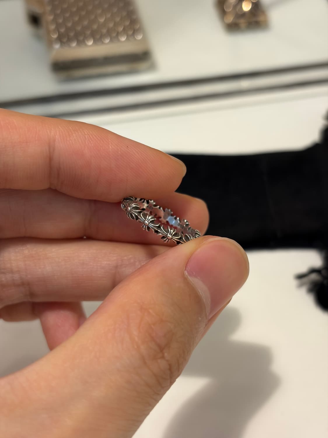 [US5] 크롬하츠 타이니 e ch 플러스 밴드링 상품이미지3