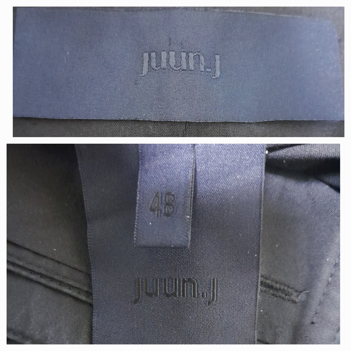 준지 블랙 드로우스트링 코튼팬츠 48/32" 상품이미지7