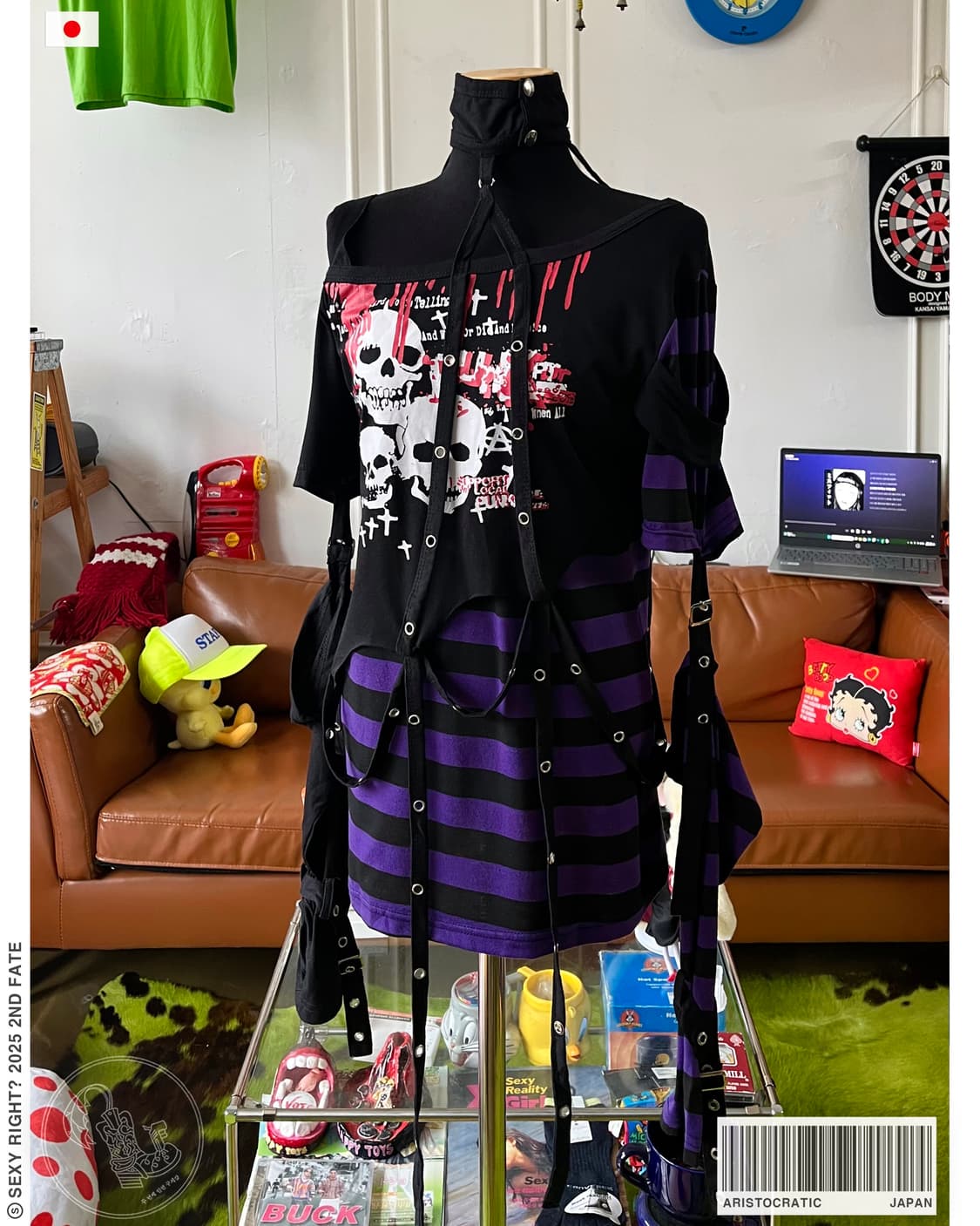 90-00s Aristooratic Bondage Strap Top 상품이미지1