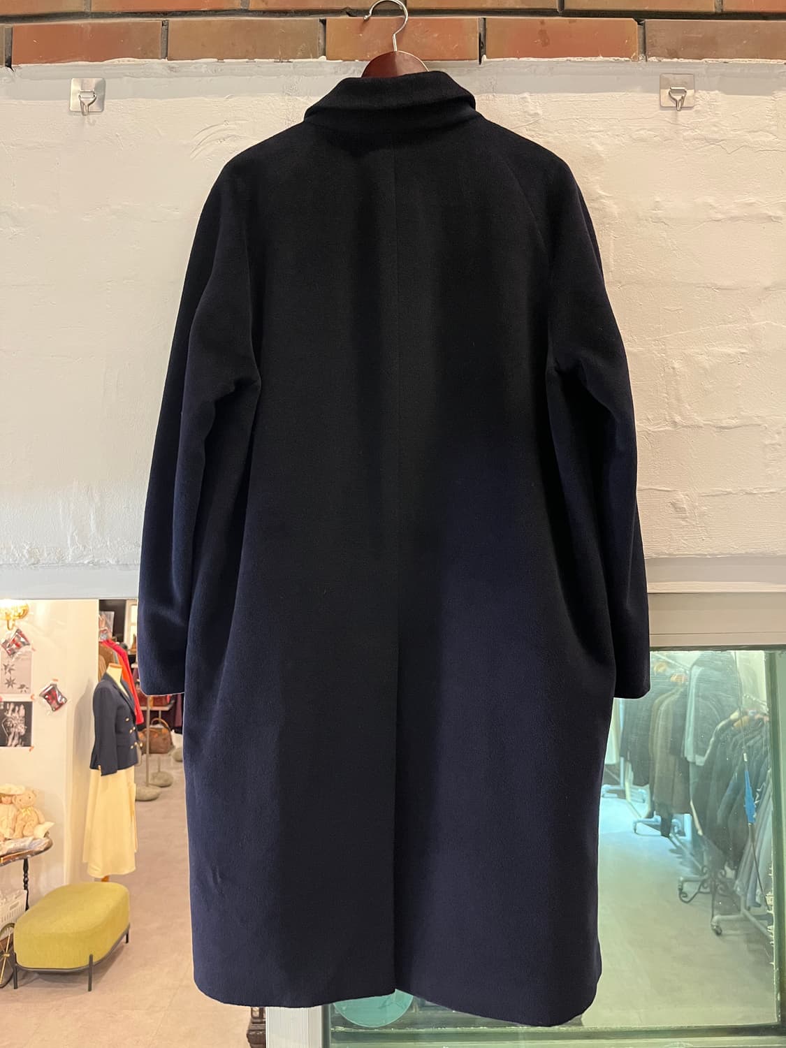 Giuliano Grossoni 피아첸차 캐시미어 네이비 싱글 코트 L 상품이미지7