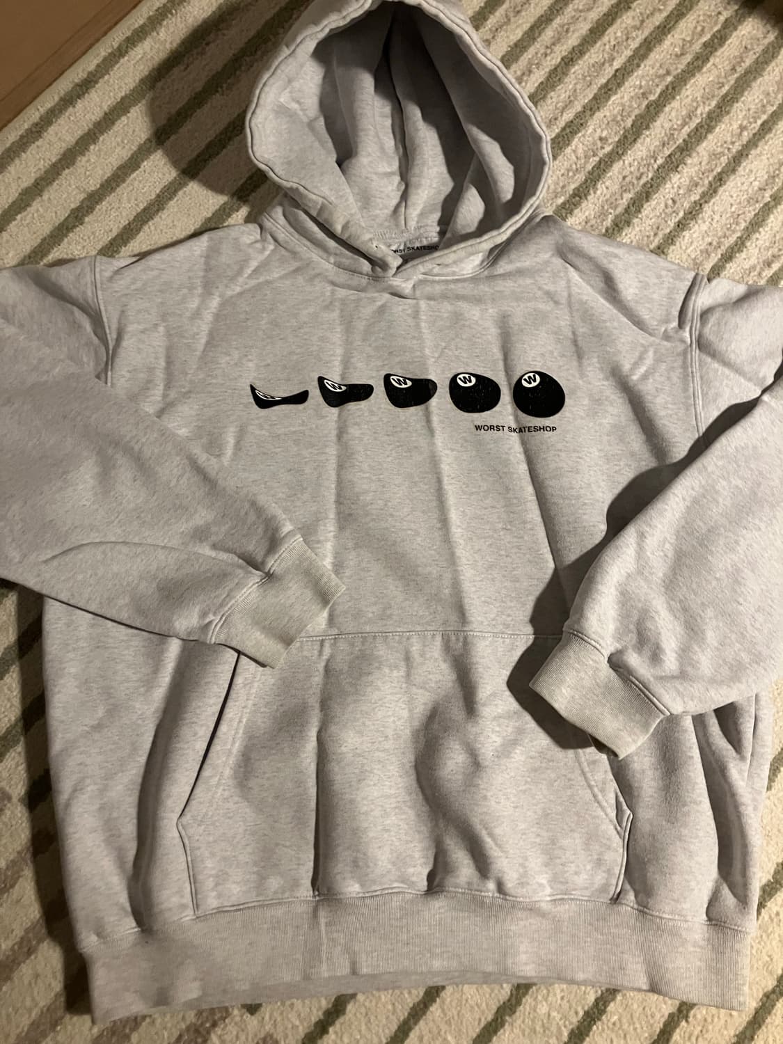 WORST SKATESHOP 워스트스케이트 후드티 아이보리 XL 상품이미지1