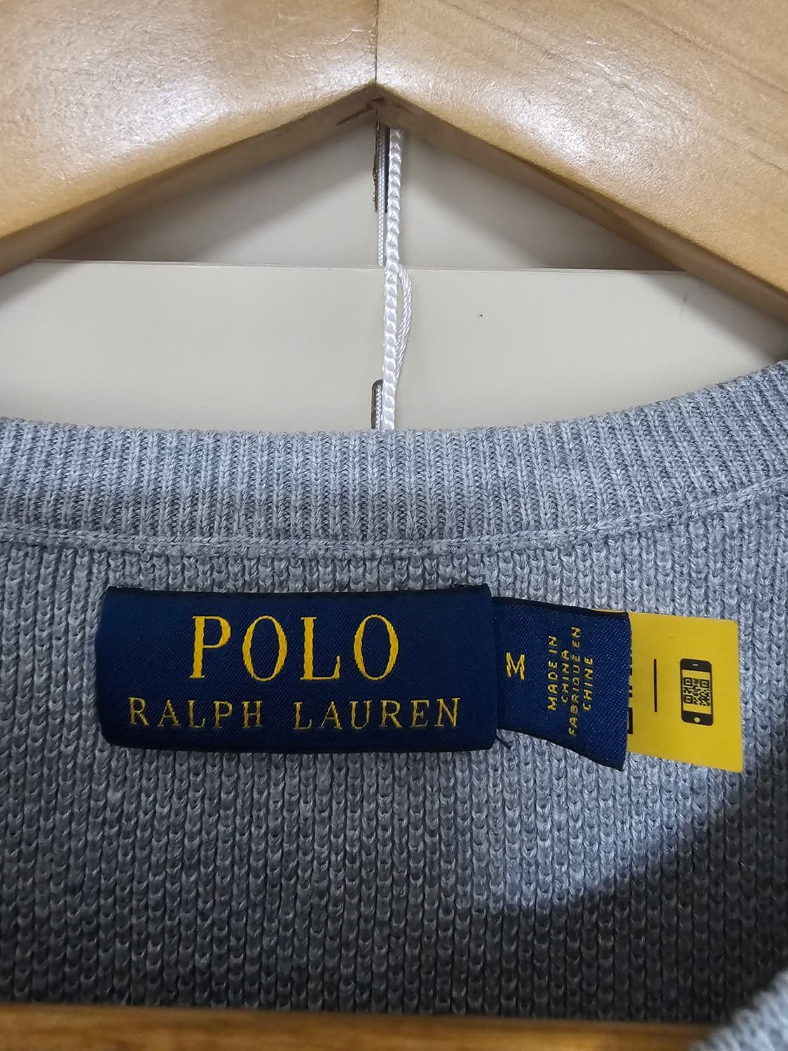 폴로 랄프로렌 (QR코드정품)그레이 니트 스웨터 M 상품이미지4