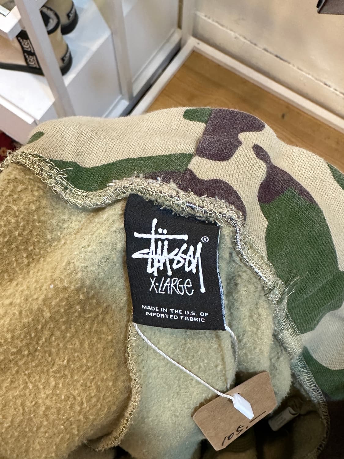 스투시 월드투어 카모플라쥬 스웻 쇼츠 XL 상품이미지5