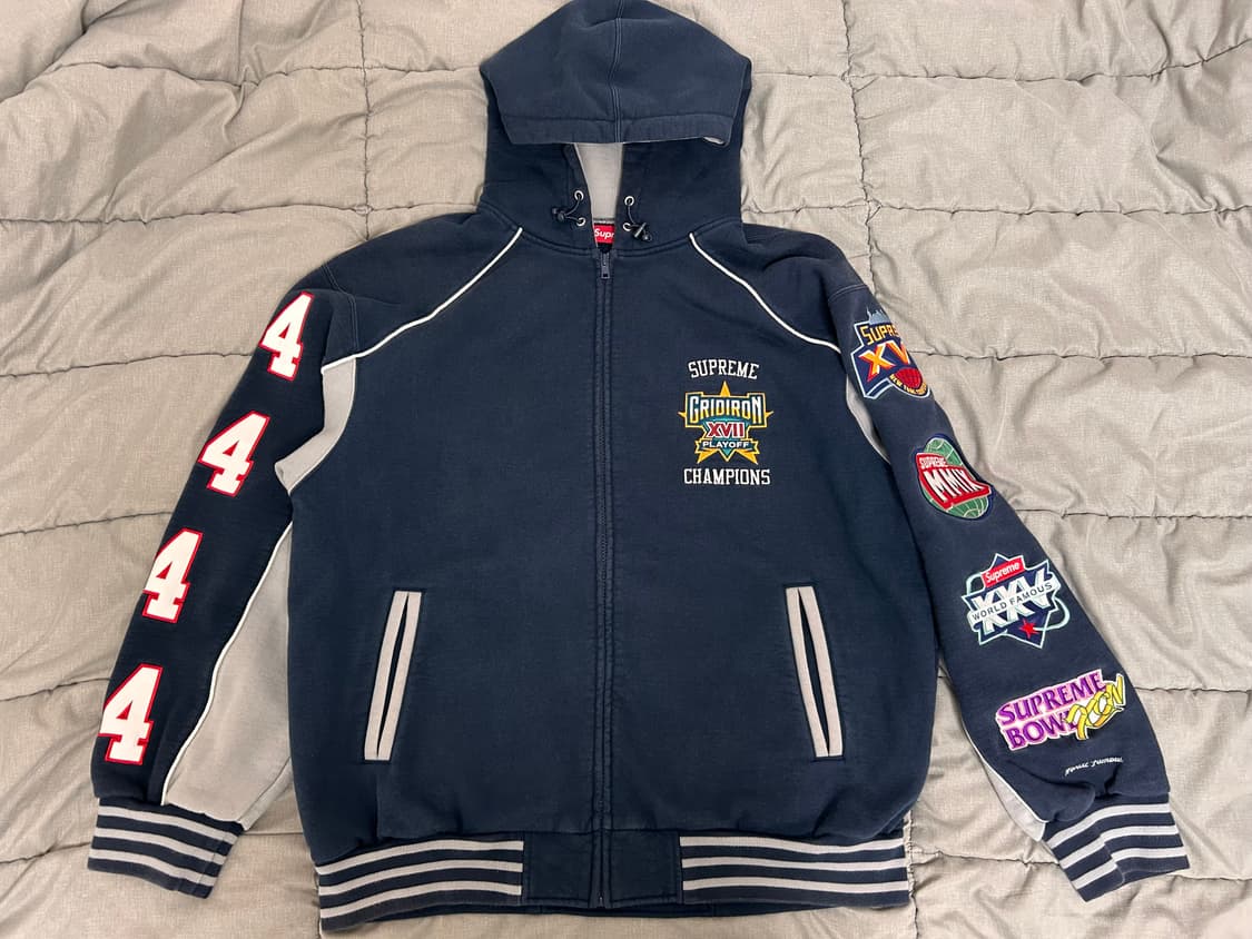 슈프림 플레이오프 집업 후드 L 상품이미지3