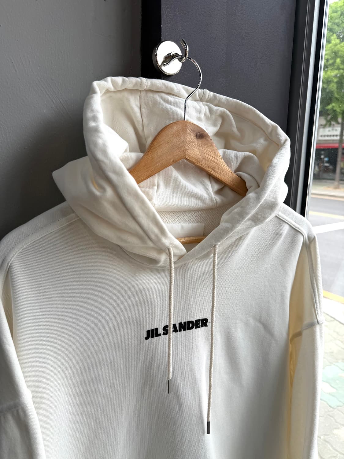 L/ 질샌더 로고프린팅 오버 후드티 상품이미지4