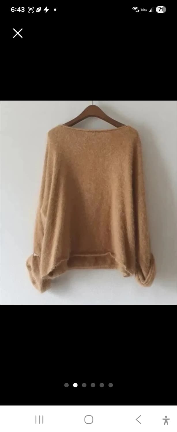 백화점정품 Juicy Couture 앙고라  오버핏 니트 스웨터 ONE  상품이미지2