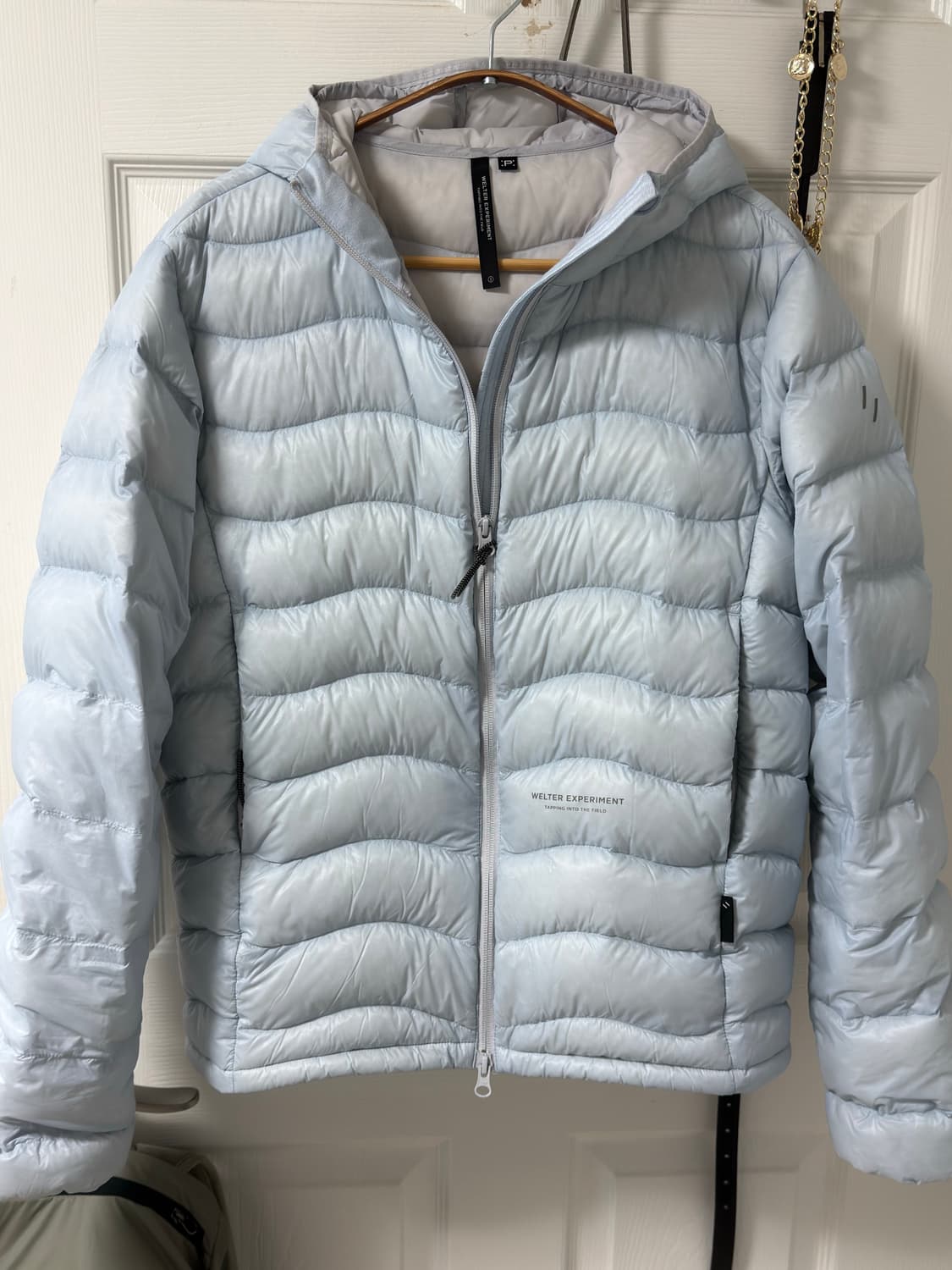 웰터익스페리먼트 경량패딩 스카이블루 2사이즈 상품이미지2