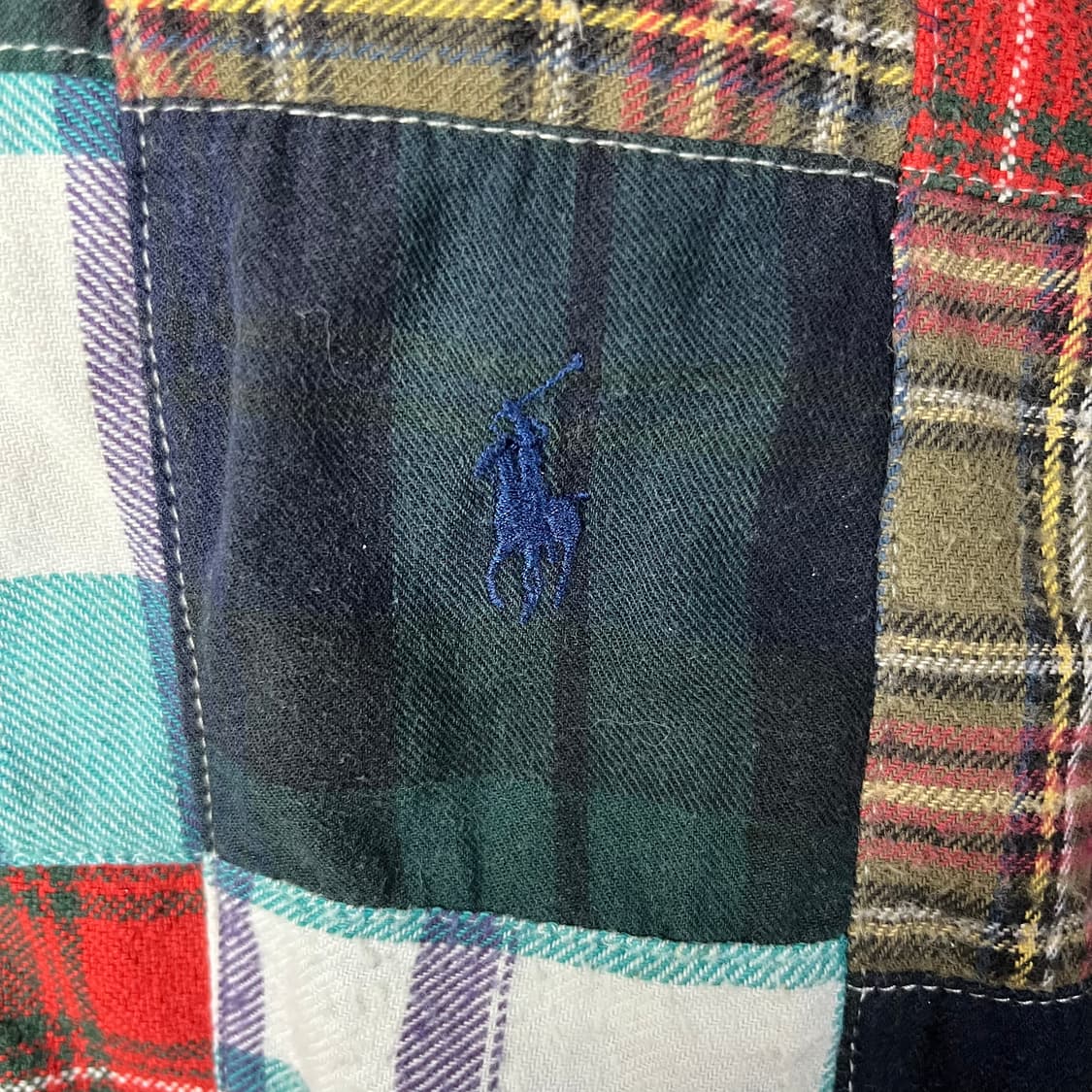 [Polo] 폴로랄프로렌 마드라스 패치워크 셔츠 상품이미지4