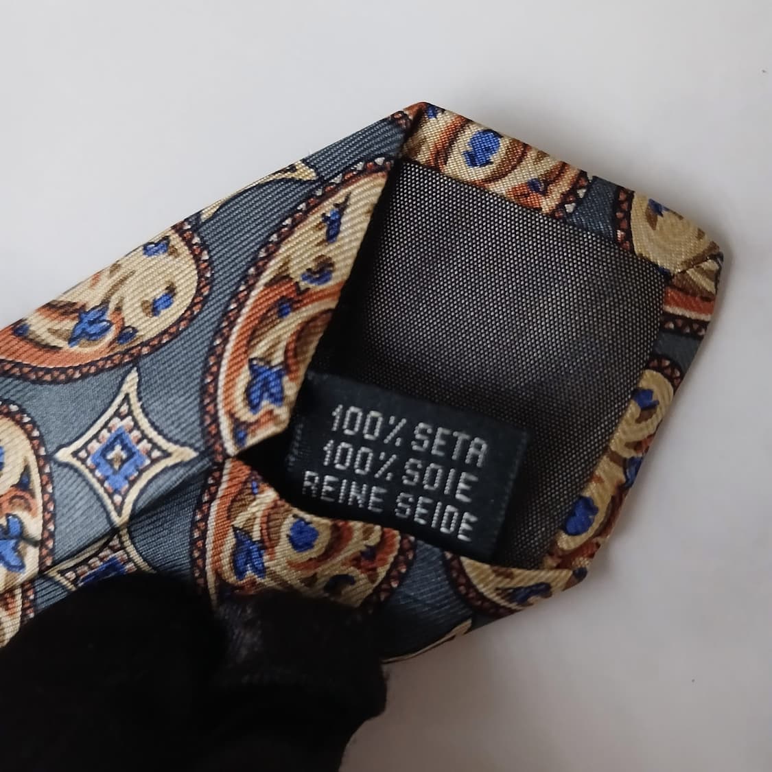트루사르디 실크 페이즐리 오브제 넥타이 9.7cm A등급 A19128 상품이미지7