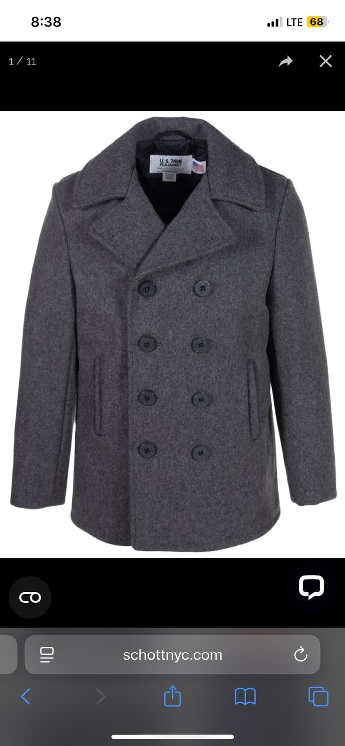 구매) 쇼트 피코트 옥스포드 그레이 32사이즈 구해요 상품이미지1