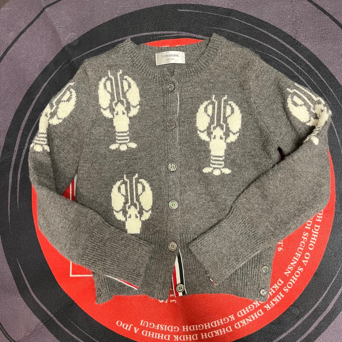 톰브라운 여성 가재패턴 가디건 상품이미지1