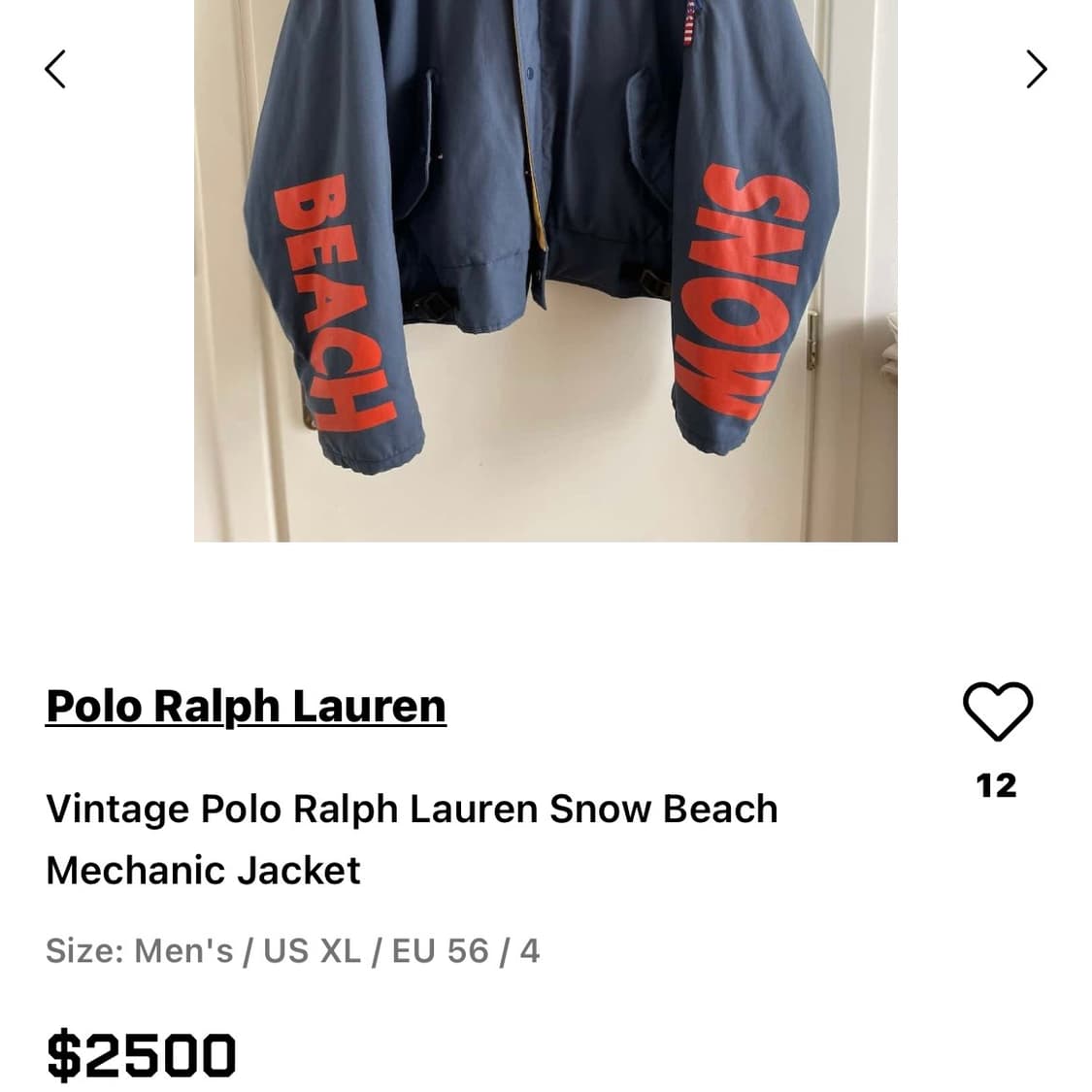 1990s 폴로 랄프로렌 스노우비치 스펠아웃 점퍼 자켓 상품이미지4