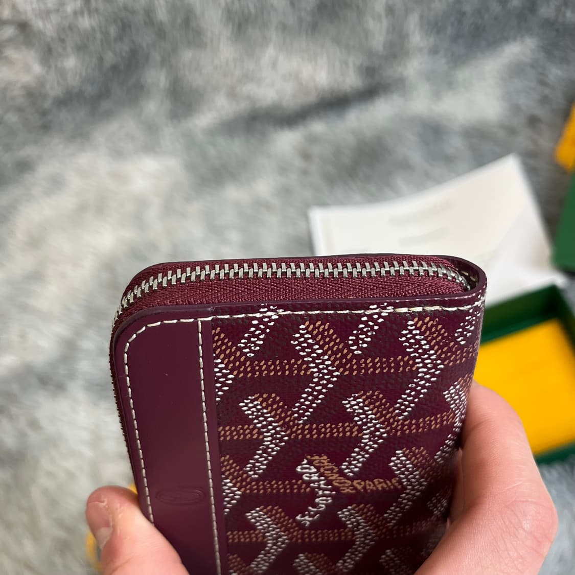 고야드 마티뇽 미니 버건디 급처 상품이미지4