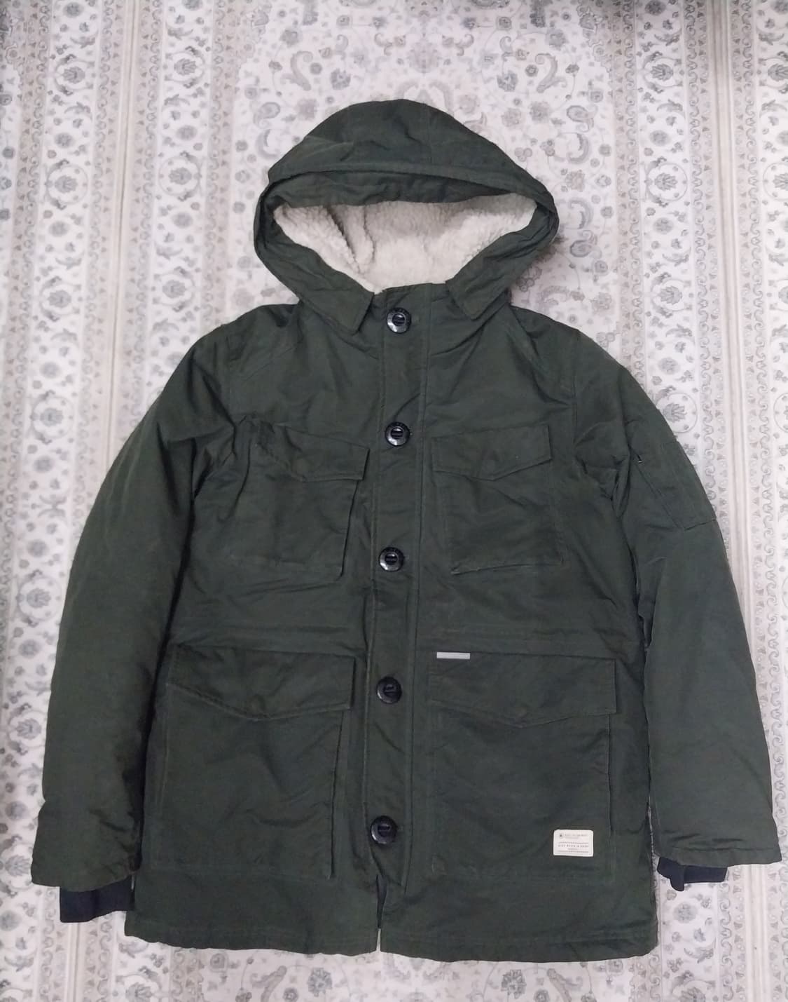 빈폴 라쿤털 후드 패딩 110 상품이미지1