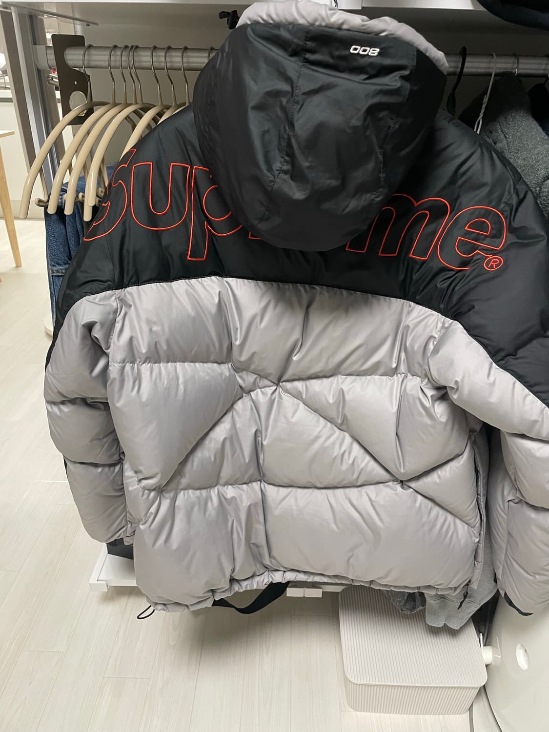 슈프림x노스페이스 800필 하프 짚 후드 풀오버 상품이미지3