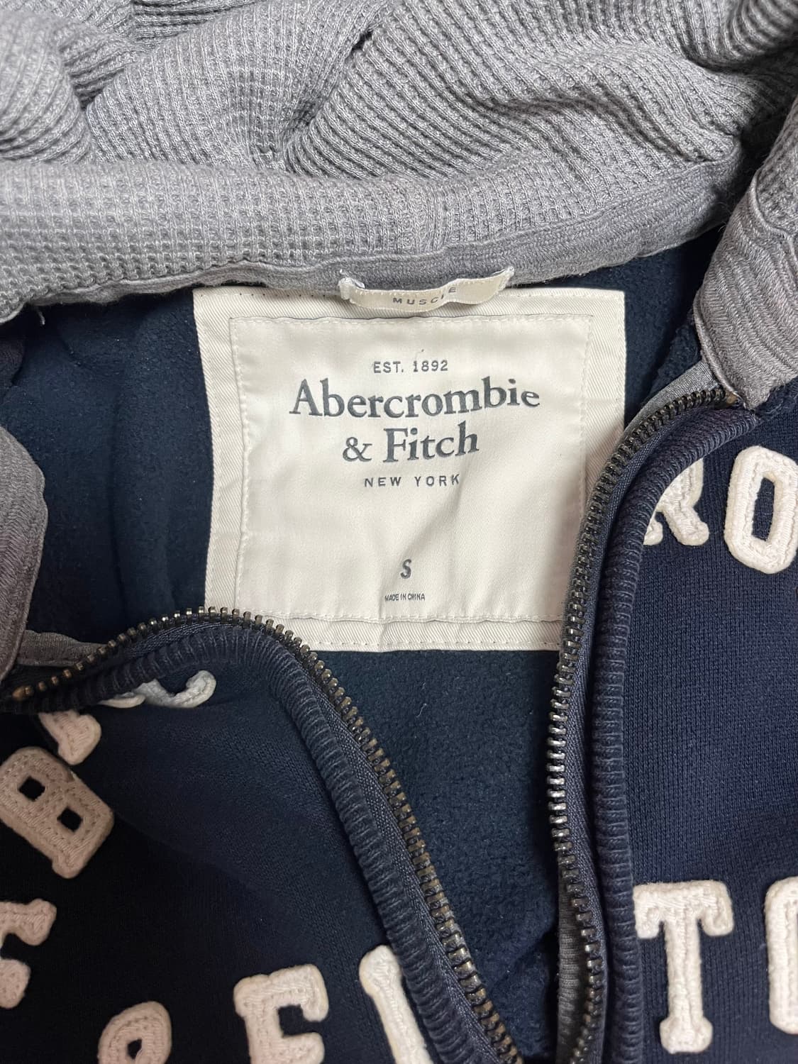 아베크롬비 네이비 후드집업s 상품이미지2