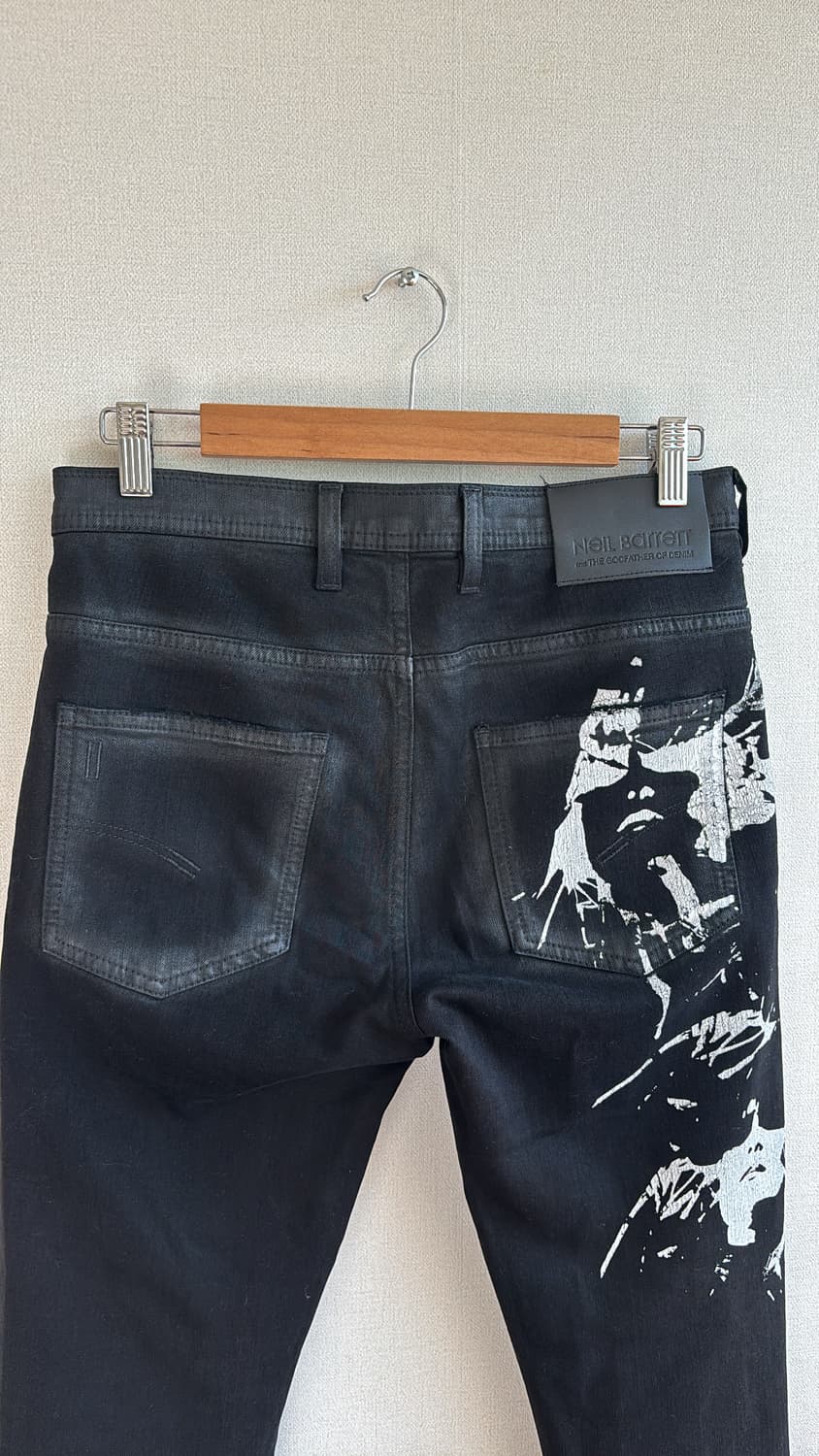 Abstract Face Waxed Jean 상품이미지4