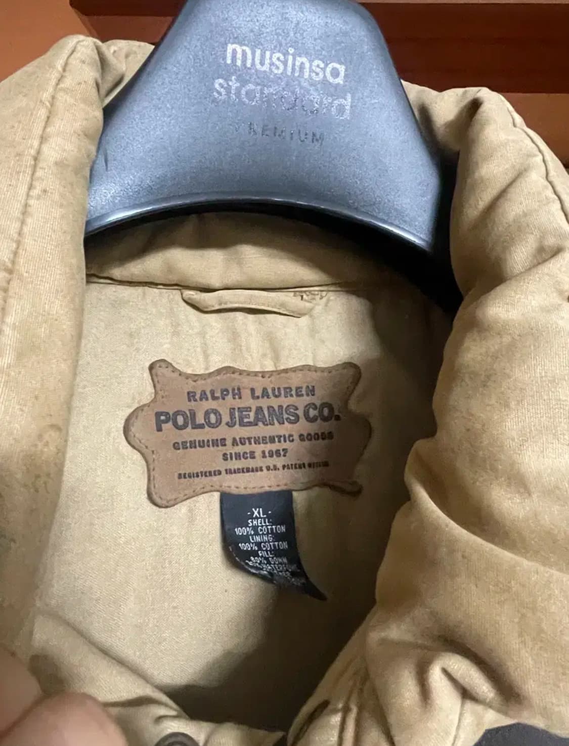 폴로 진스 웨스턴 요크 숏 패딩 상품이미지3