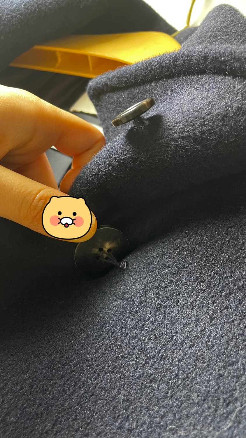 프론트로우 네이비 반코트 팝니다! 상품이미지6