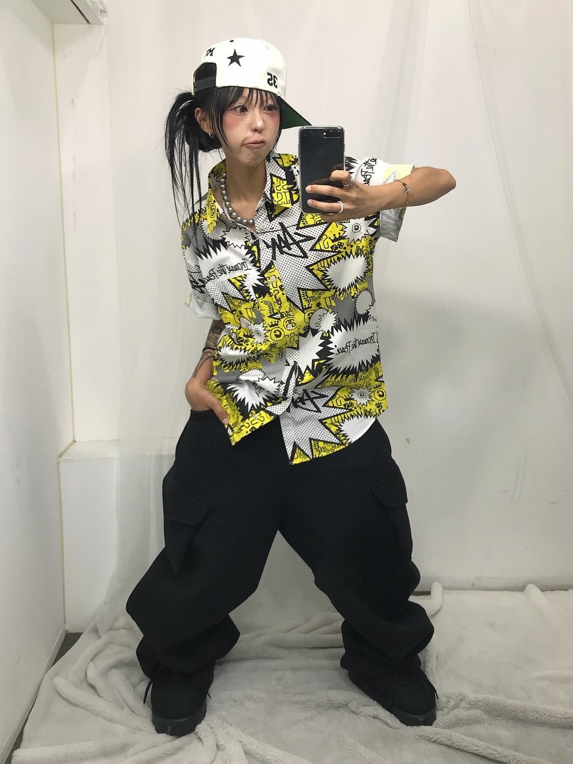 < Stussy 00s Multi Pattern Shirt ! > 상품이미지5