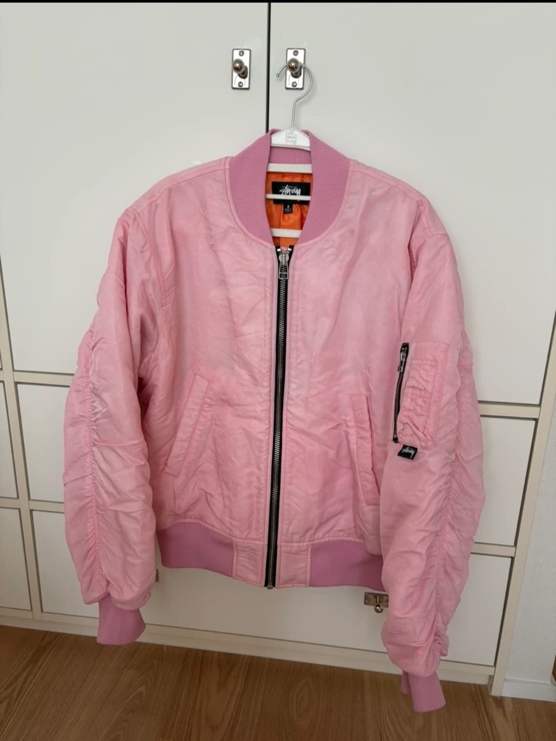 [도버스트릿마켓 구매] Stussy pink bomber jacket 상품이미지2