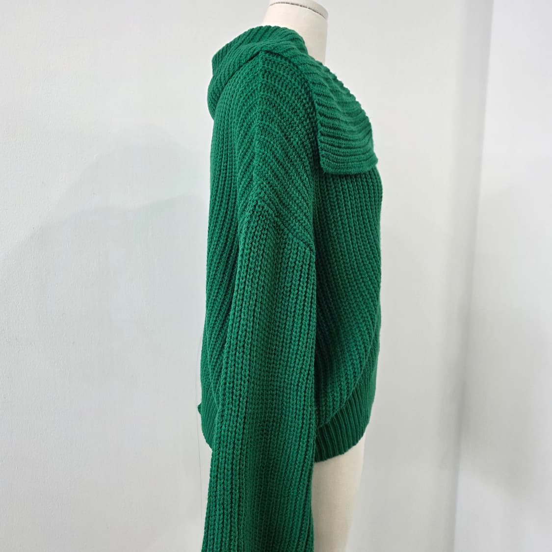 GRL그린 와이드카라 벌룬 니트 가디건 상품이미지2