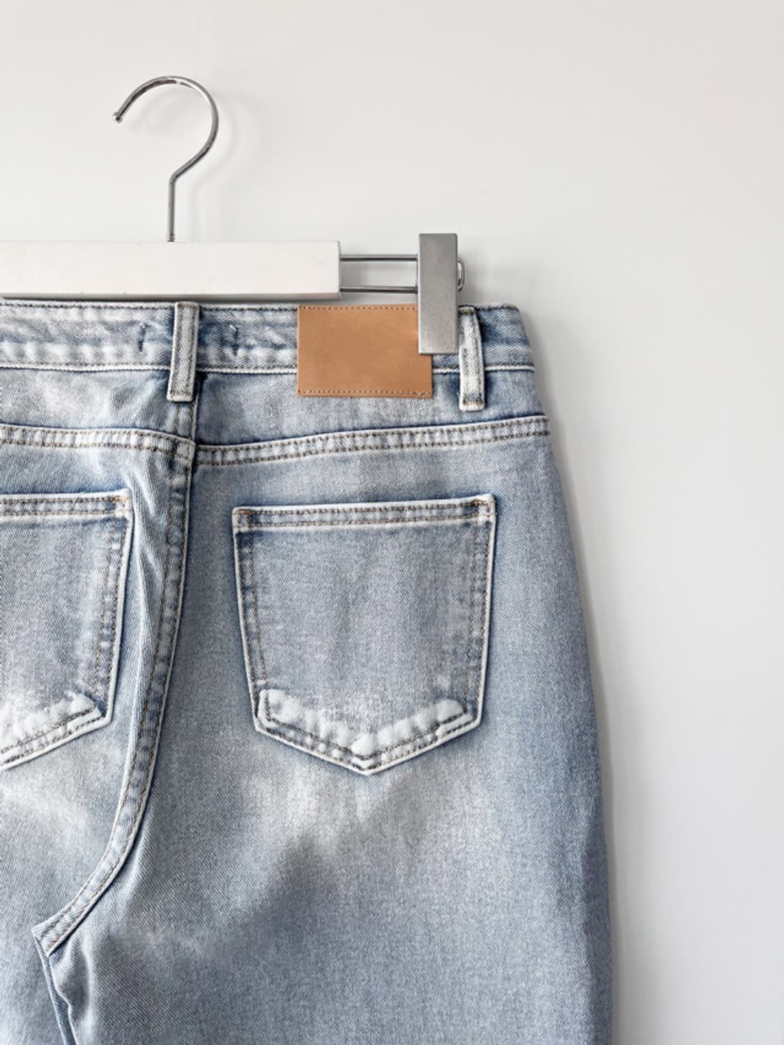 더베를린 유니크 빈티지 워싱 데님 팬츠 오픈와이와이 상품이미지9