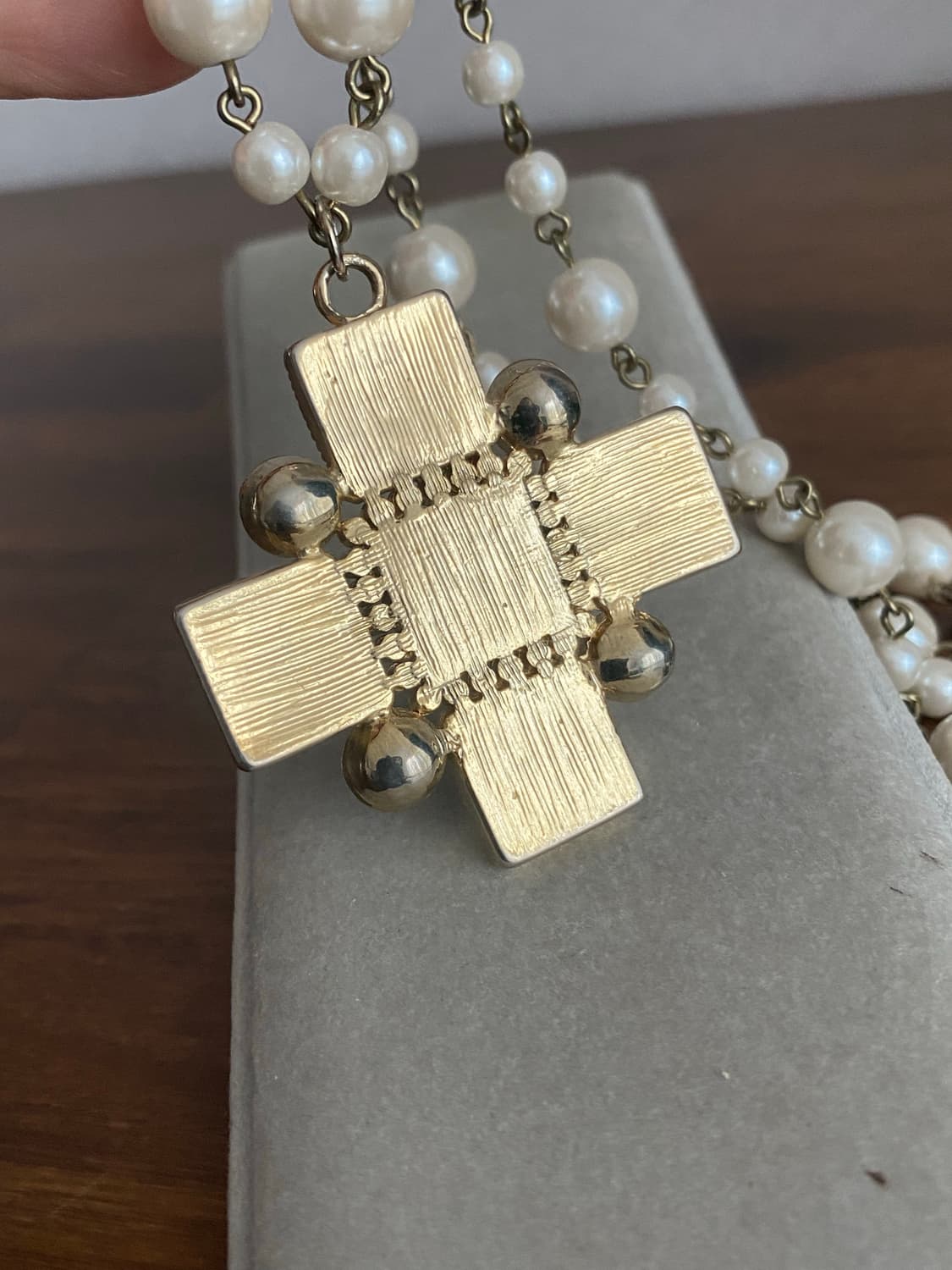 악세서리 큐빅펜던트 진주 목걸이 상품이미지5