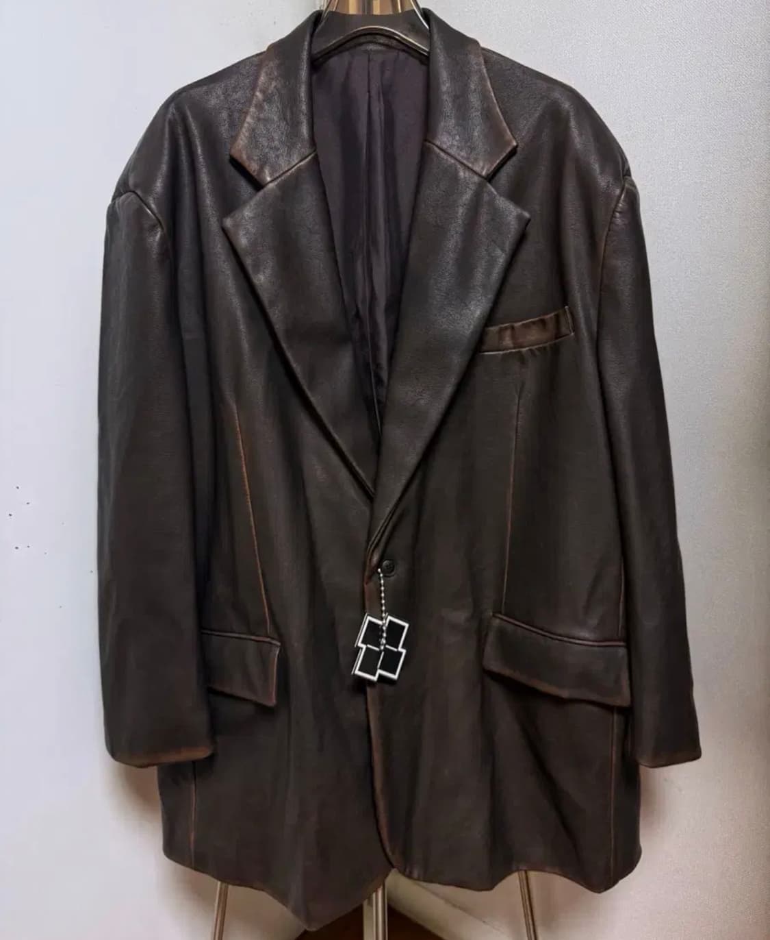 [2]노쿨러스 에이징 비건레더 블레이저  상품이미지2