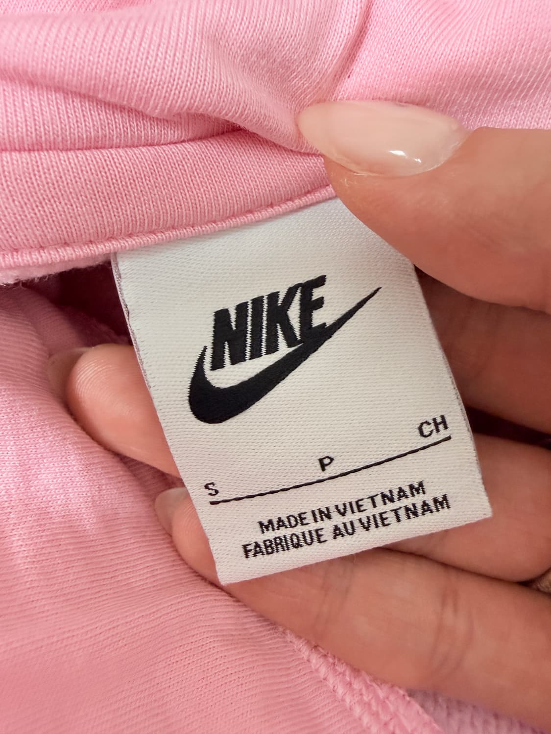 💕나이키 NIKE 핑크 크롭 후드티 S / 빅로고 후드 / 여성 오버핏 상품이미지5