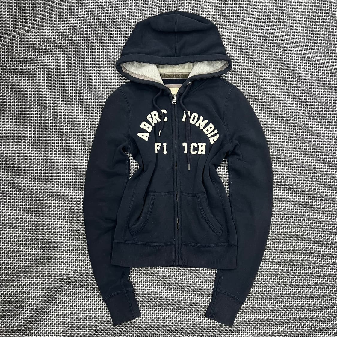 아베크롬비 네이비 딱붙 후드집업 상품이미지1
