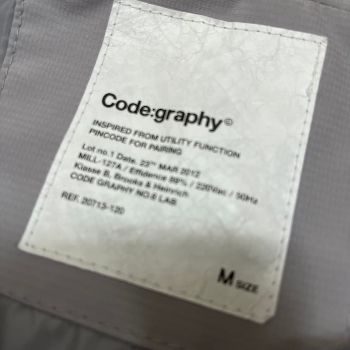 코드그라피 바람막이 자켓 M/95 상품이미지6