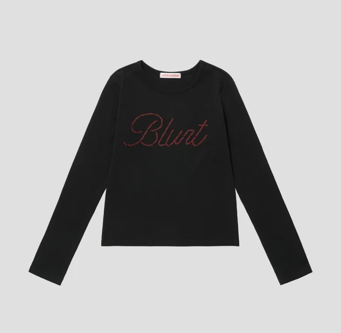 BLURT LETTERING LONG SLEEVE, BLACK 상품이미지1