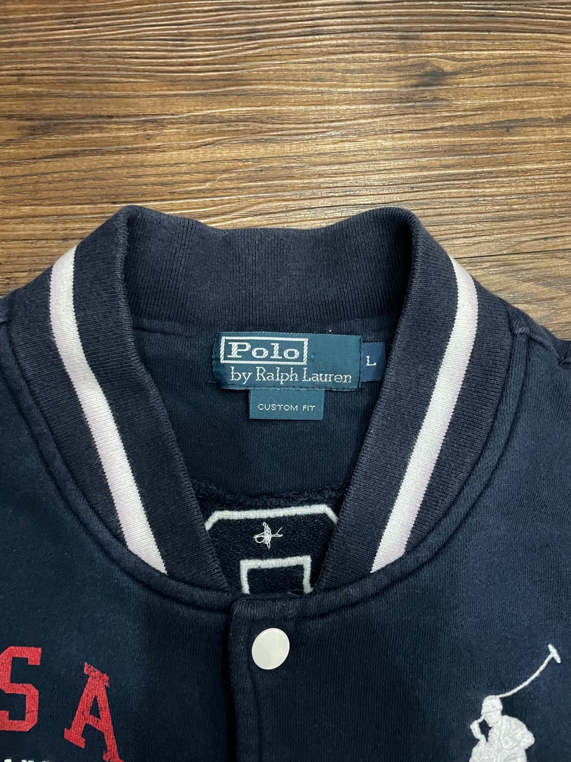 폴로 빅포니 USA 성조기 바시티 자켓 네이비 상품이미지6