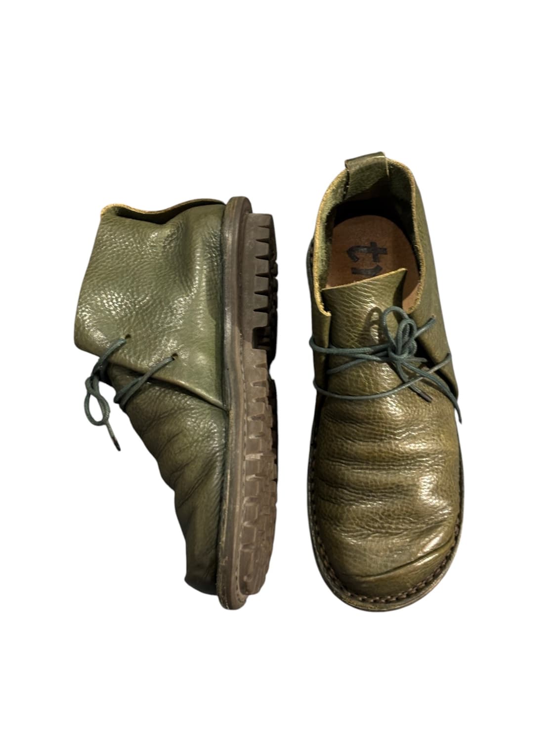 Trippen Again Green Chaka Boots Size 37 상품이미지4